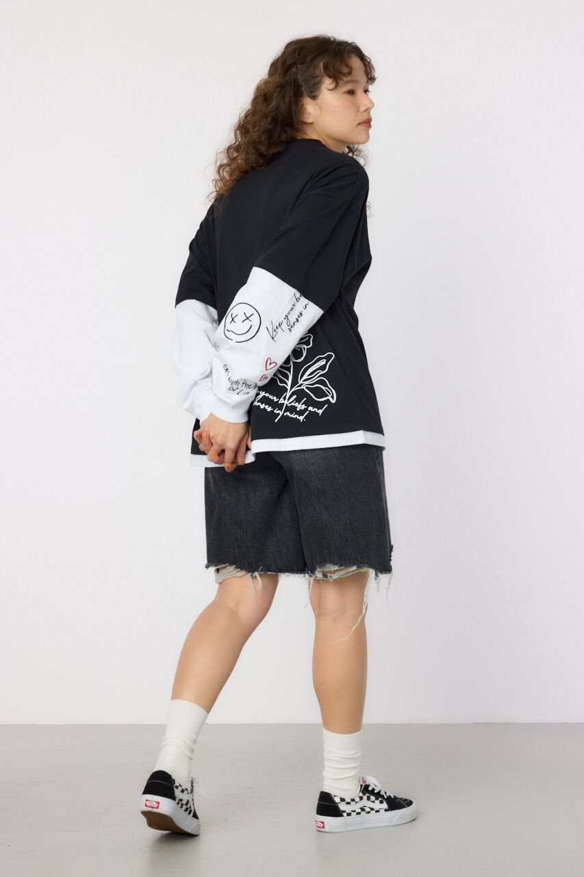 RODEO CROWNS「フェイクレイヤードロングスリーブTシャツ」|Tシャツ・カットソー|