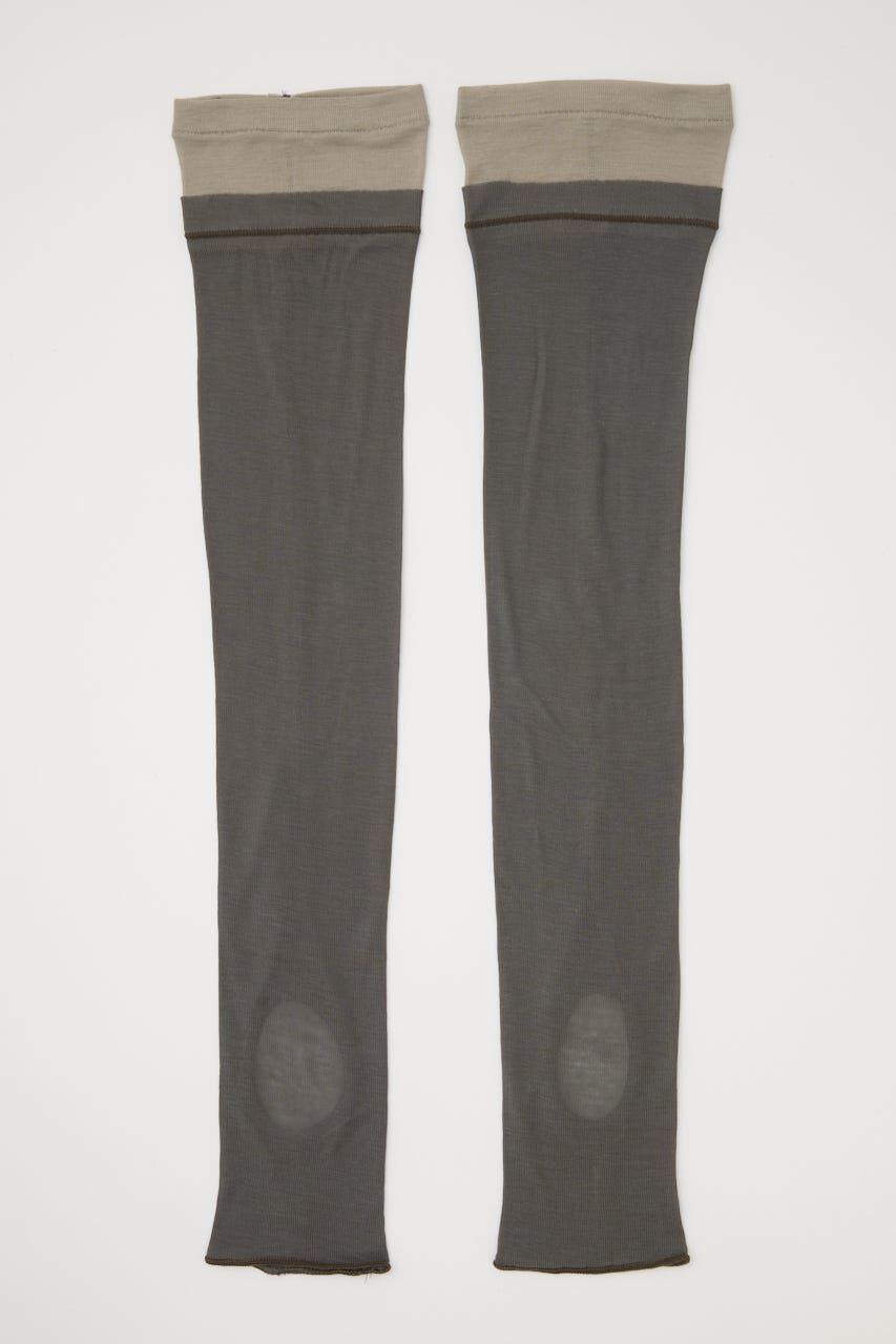 SLY「LAYERED SHEER LEG WARMER」|その他|GRY