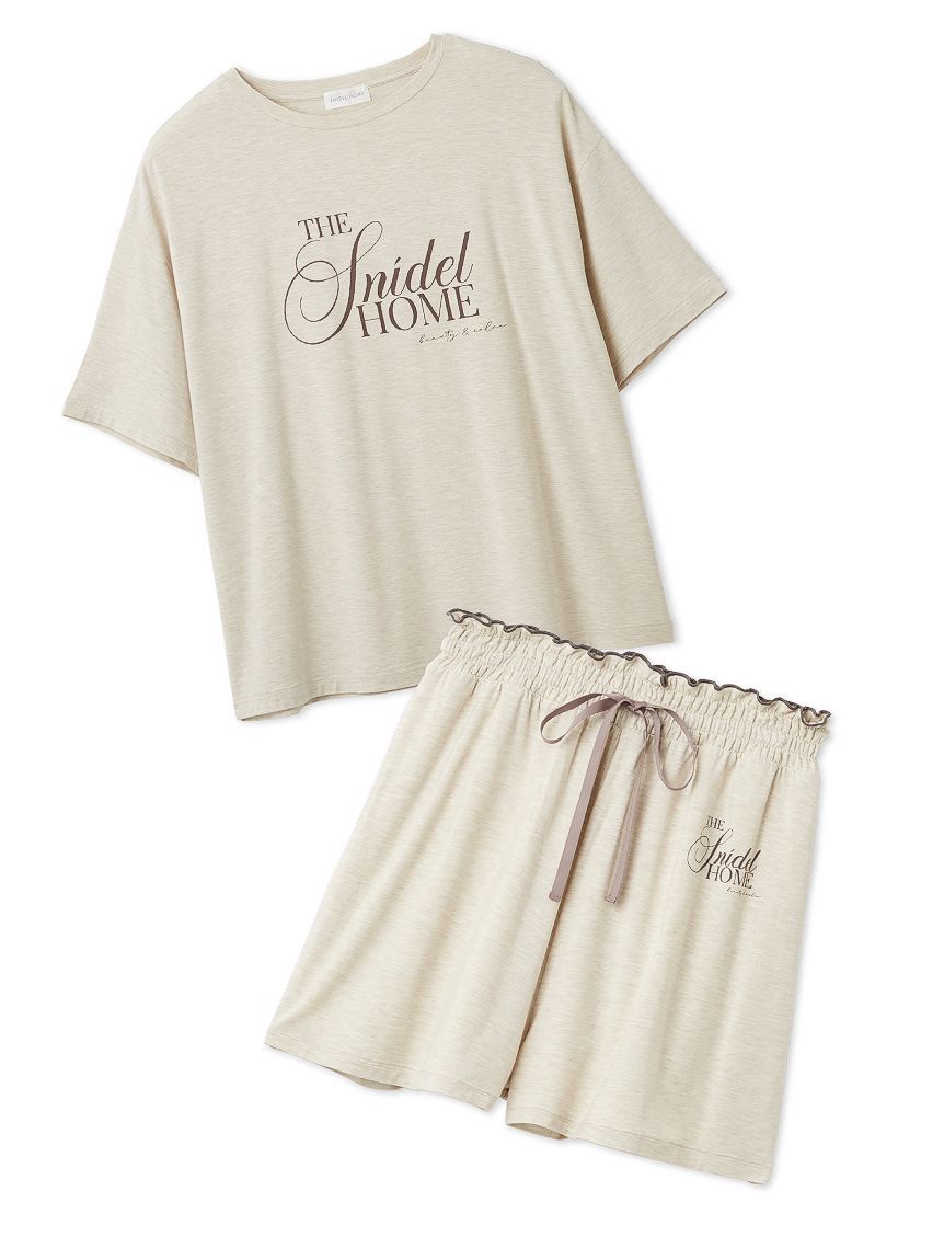 SNIDEL HOME「【接触冷感】ロゴTシャツセットアップ」|ルームウェア|