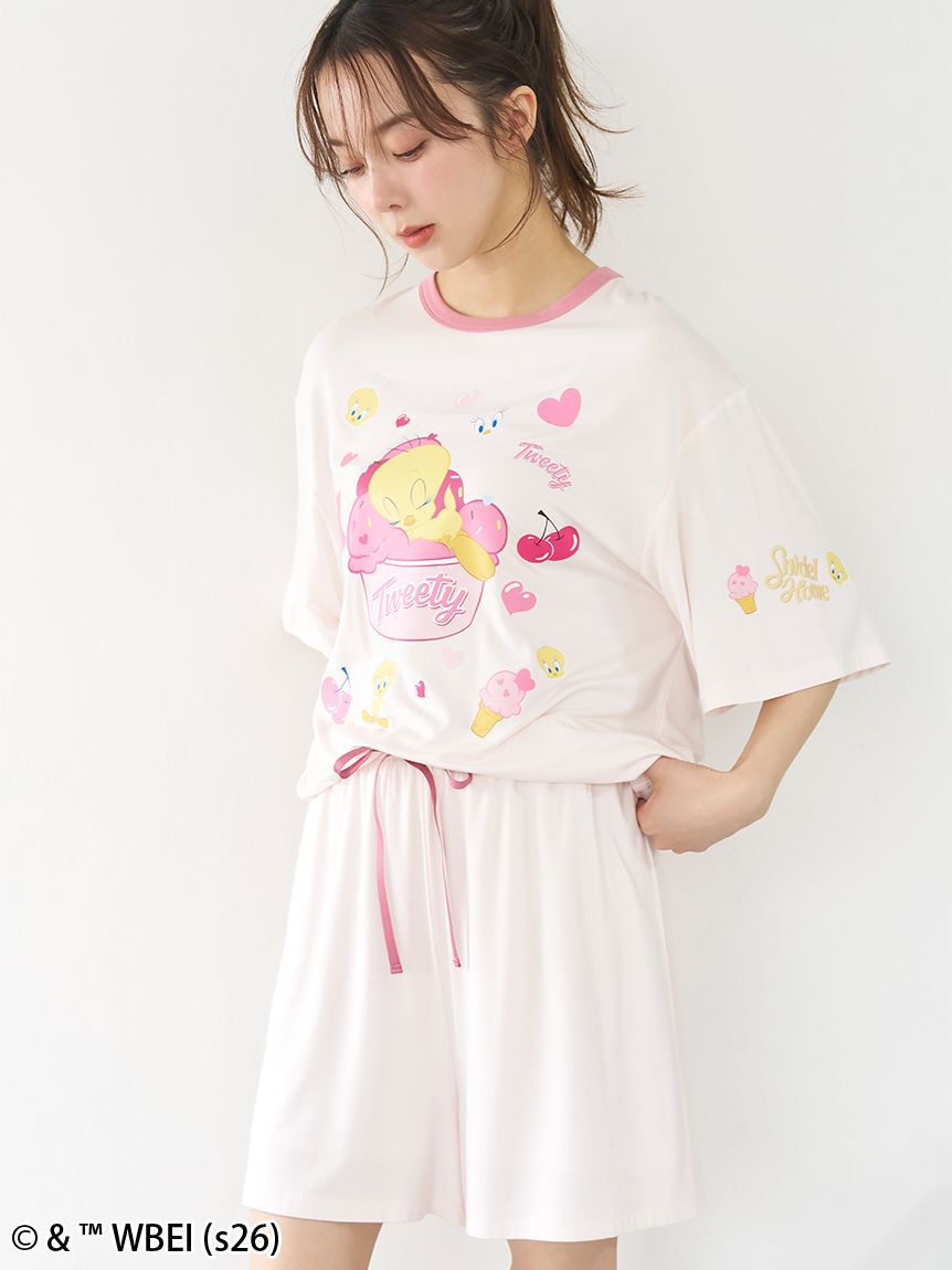 SNIDEL HOME「【Tweety】【接触冷感】カットセットアップ」|ルームウェア|
