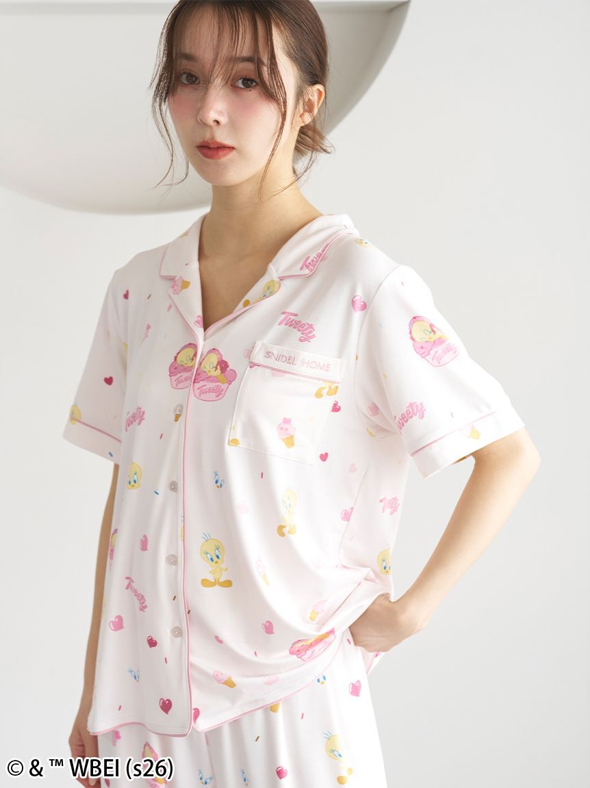 SNIDEL HOME「【Tweety】開襟シャツ」|ルームウェア|