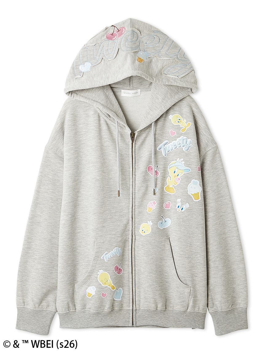 SNIDEL HOME「【Tweety】スウェットパーカー」|ルームウェア|GRY