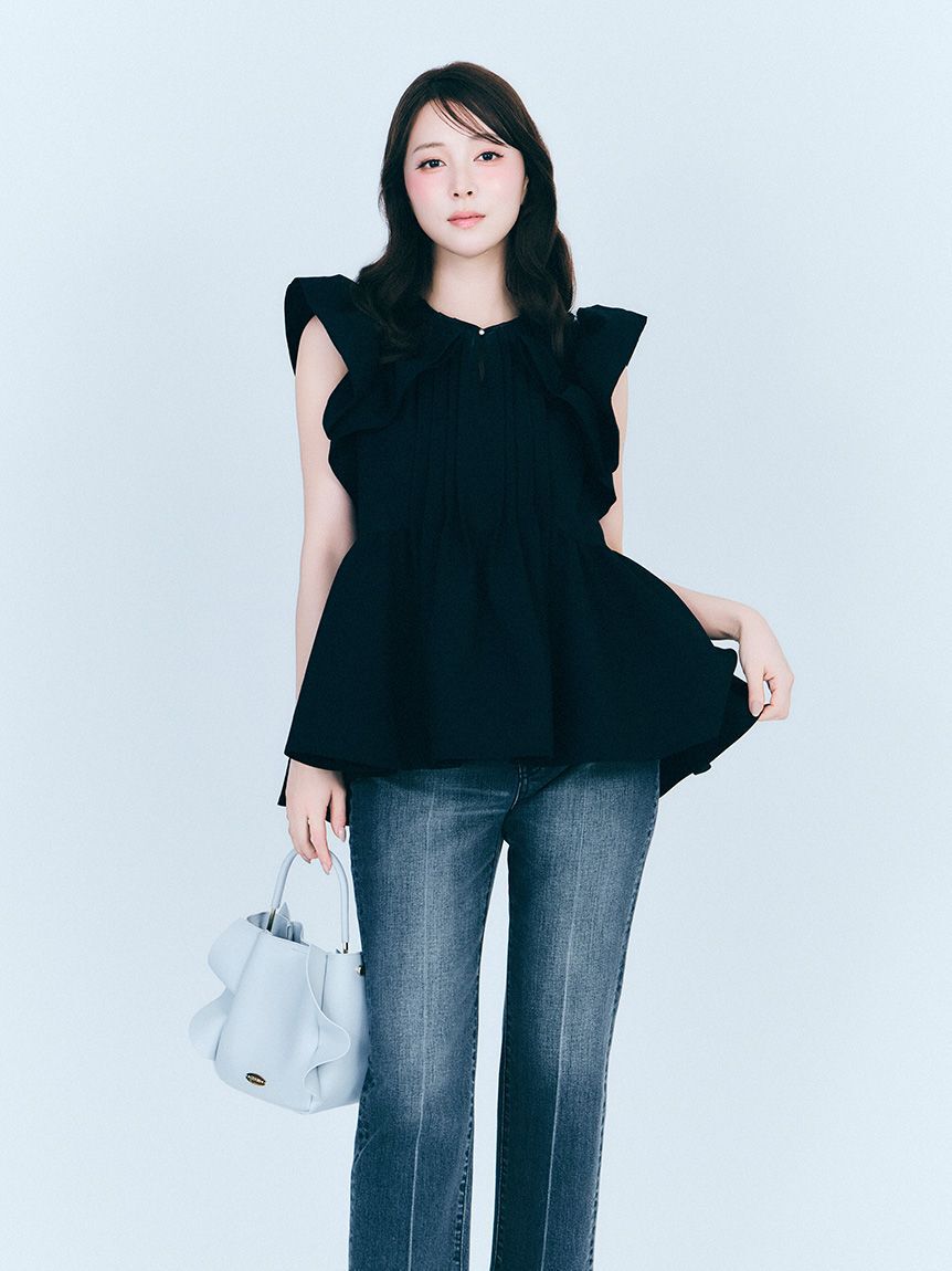 CELFORD「デニムテーパードパンツ」|デニム|GRY