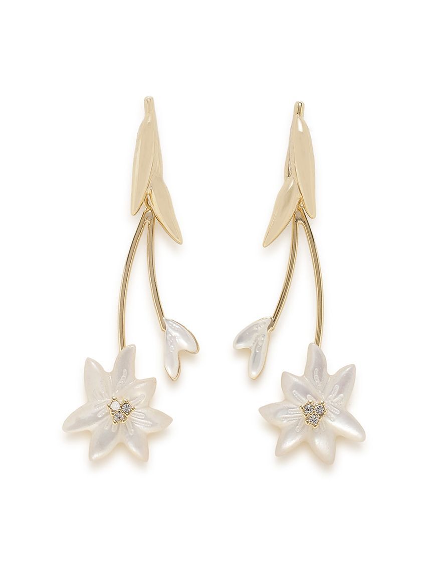 CELFORD「【CELFORD&times;P.J. REDOUTEコラボ】フラワーピアス」|ピアス|WHT