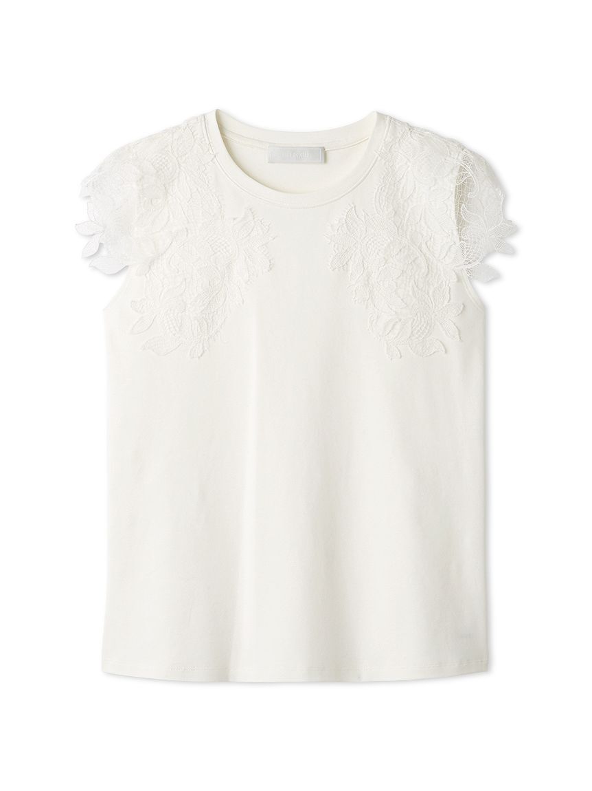 CELFORD「【接触冷感】レースショルダーカットソー」|Tシャツ・カットソー|