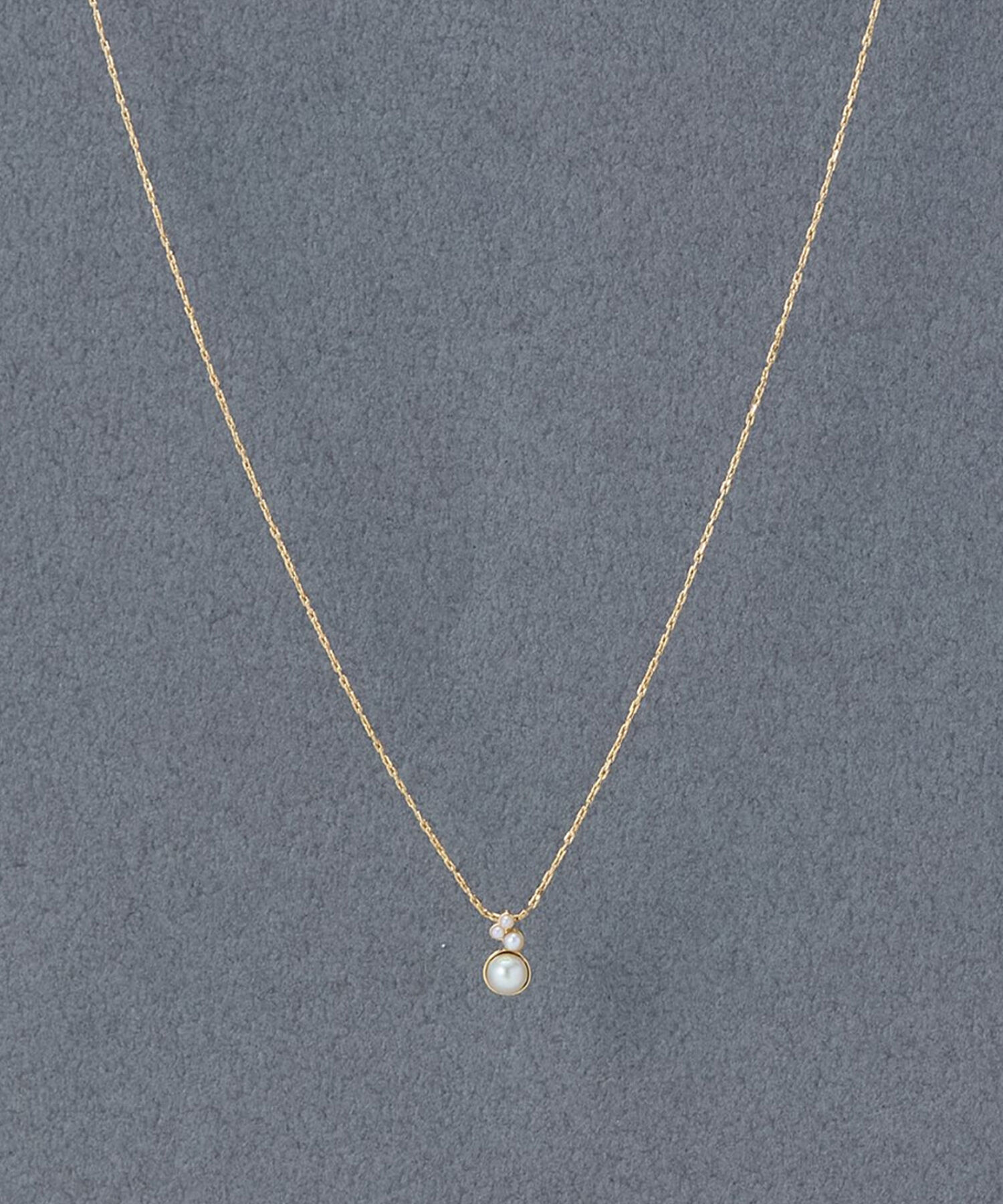 Phoebe「【金属アレルギー対応】パールブルームネックレス　小粒パール」|ネックレス|