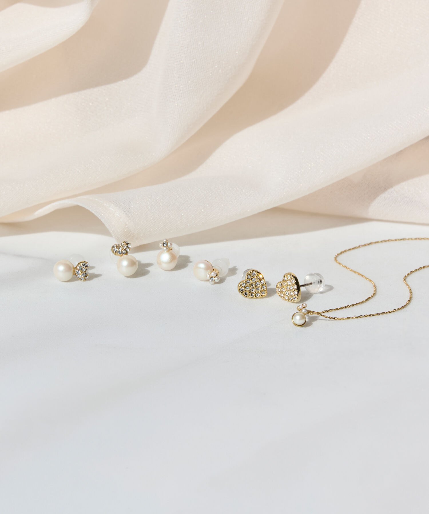 Phoebe「【金属アレルギー対応】パールブルームネックレス　小粒パール」|ネックレス|