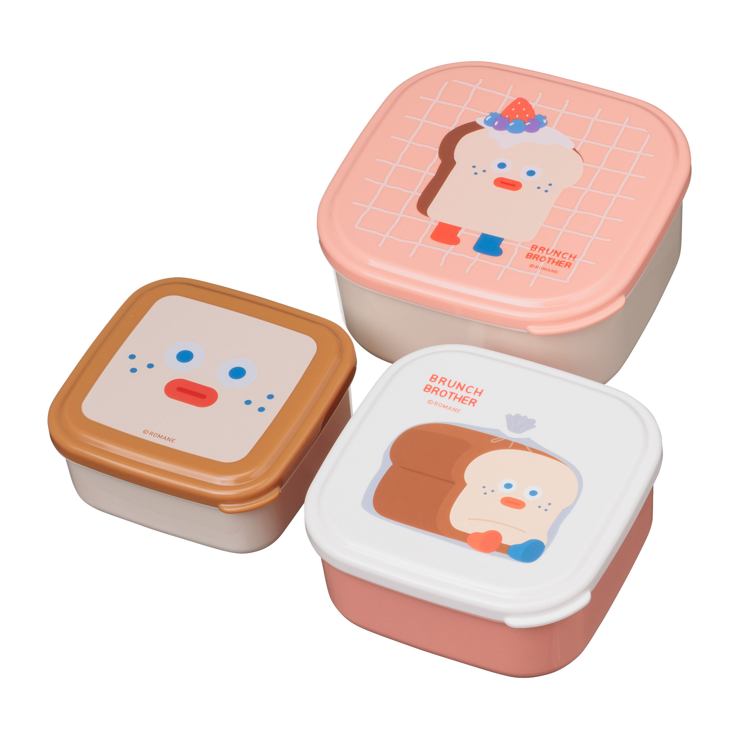  「ランチボックス・３Ｐセット／ブランチブラザー」|食器・キッチングッズ|柄１