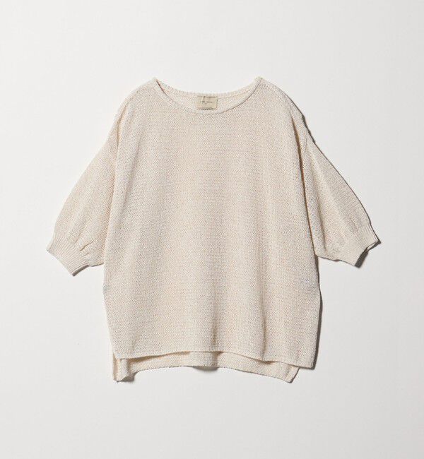 UNITED ARROWS「ペーパー プルオーバー ニット」|ニット・セーター|NATURAL