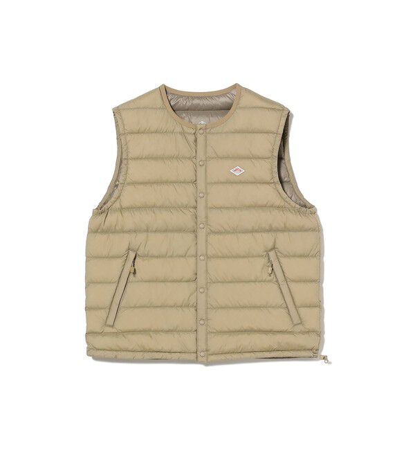 Ray BEAMS 「DANTON / CREWNECK INNER DOWN VEST（XS～M）」|ベスト・ジレ|SAND BEIGE