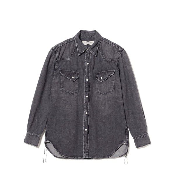 BEAMS PLUS「【別注】REMI RELIEF / Denim Western shirt Classic Fit  Fade Black」|シャツ・ブラウス|