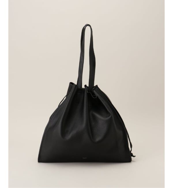  「【blancle/ ブランクレ】S.LETHER SQUEEZE BIG TOTE」|トートバッグ|ブラック