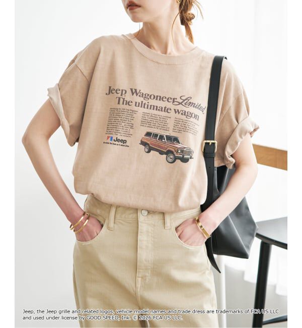 SLOBE IENA「《追加》GOOD ROCK SPEED/グッドロックスピード SLOBE別注 ジープ TEE」|Tシャツ・カットソー|ベージュ