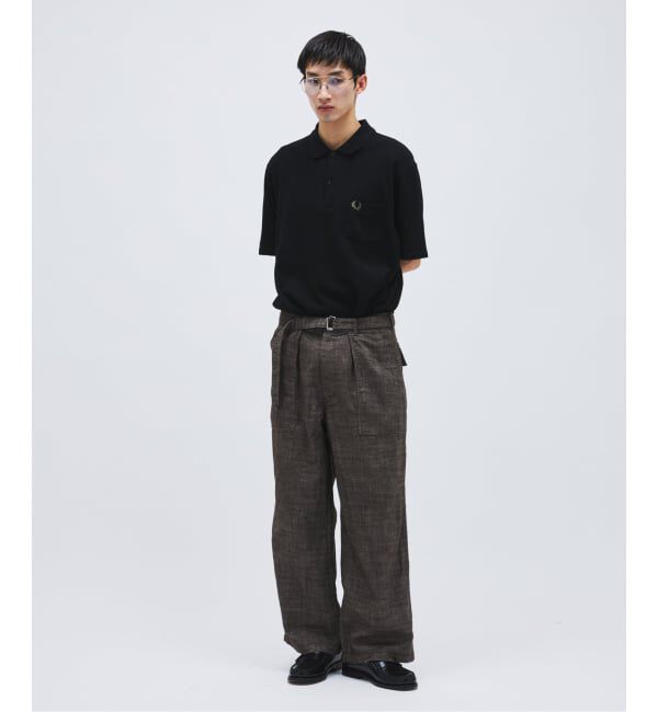 JOURNAL STANDARD「リネン ライク デニム ベルテッド パンツ」|カーゴ|