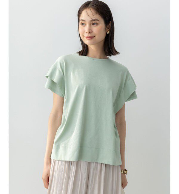 組曲「GIZAコットンドルマンスリーブ Tシャツ」|Tシャツ・カットソー|ミント系