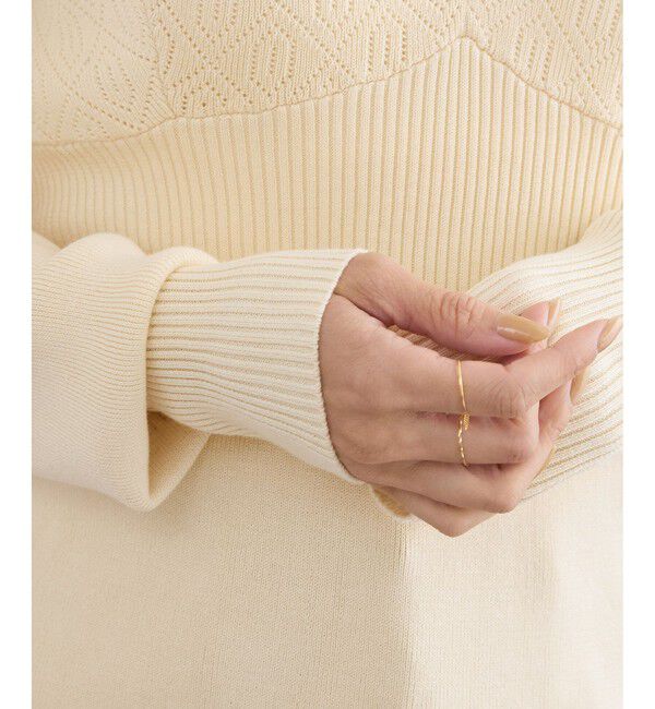 SALON adam et rope'「【crinkle crinkle crinkle】geometric jacquard knit」|ニット・セーター|