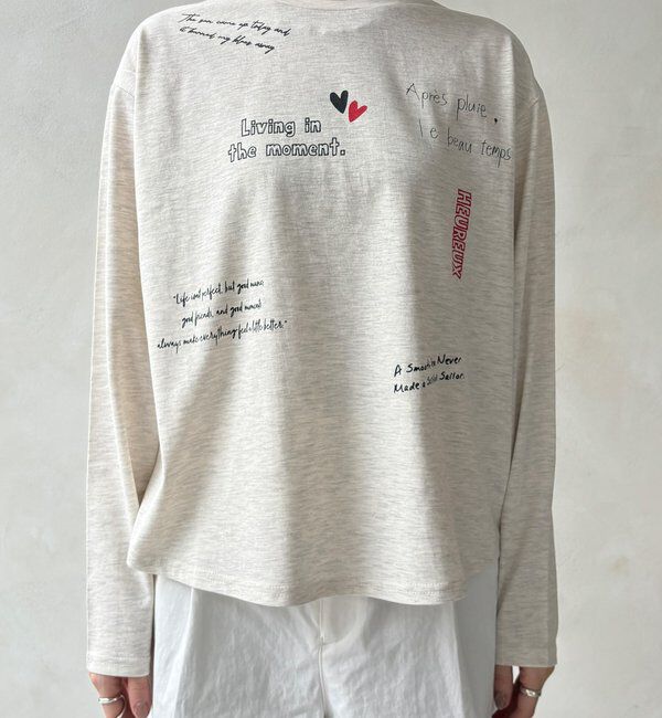  「【WEB限定】レタリングプリントロンTEE」|Tシャツ・カットソー|