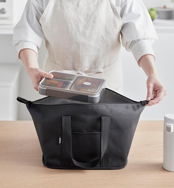 collex「【tower】そのまま入る 洗える 大容量 保冷保温 お弁当バッグ」|食器・キッチングッズ|