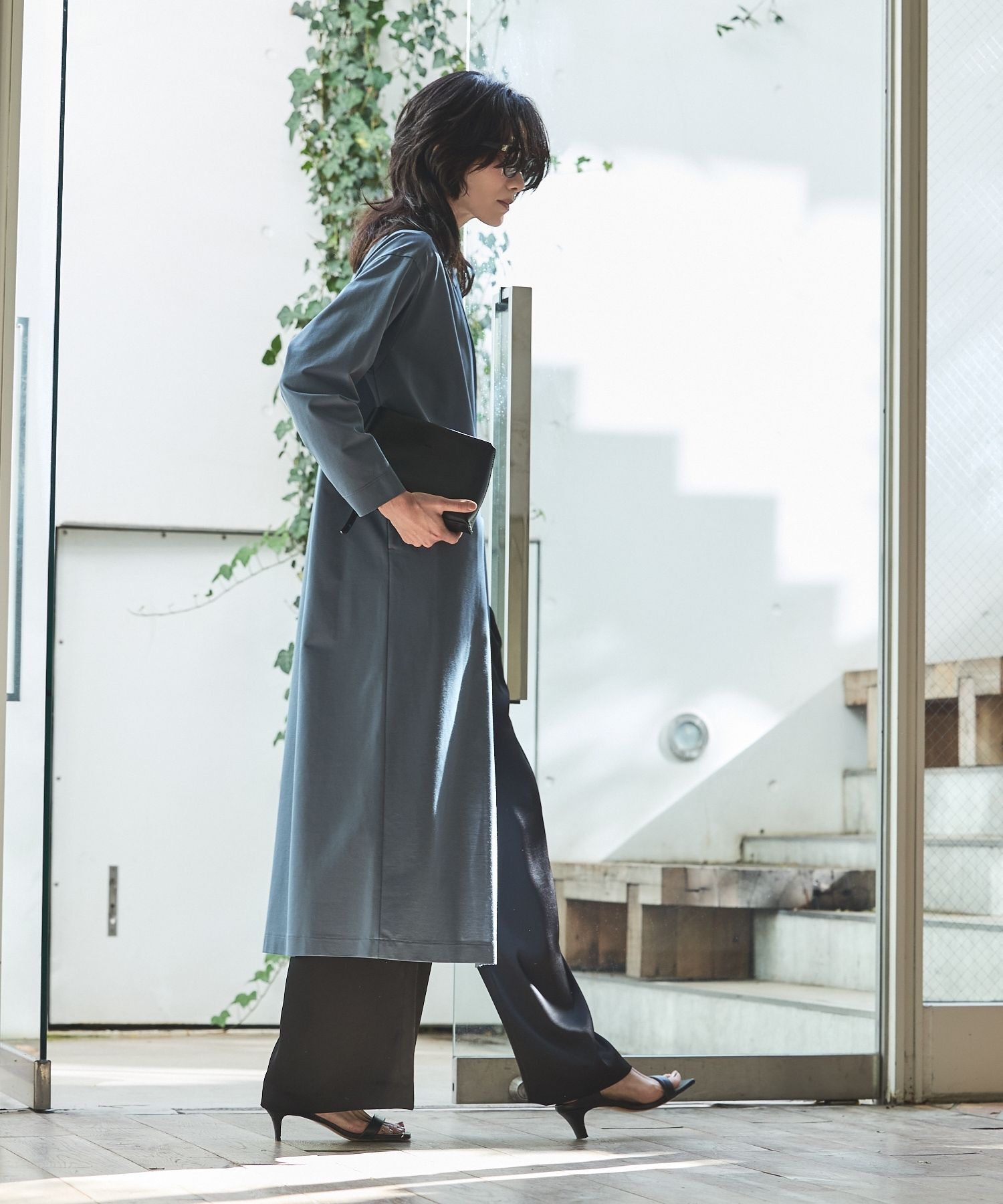 qualite「【Asuka Teramatsuさん着用/接触冷感・吸水速乾】クールサテンパンツ」|その他|