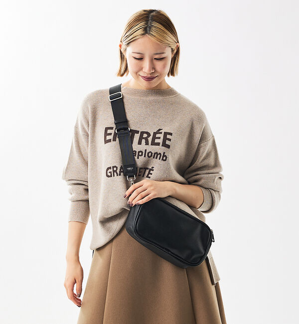 LOWELL things「【BLK/再入荷】オシゴト/マルチポーチバッグ/推しぬいポーチ【推し活】」|ハンドバッグ|