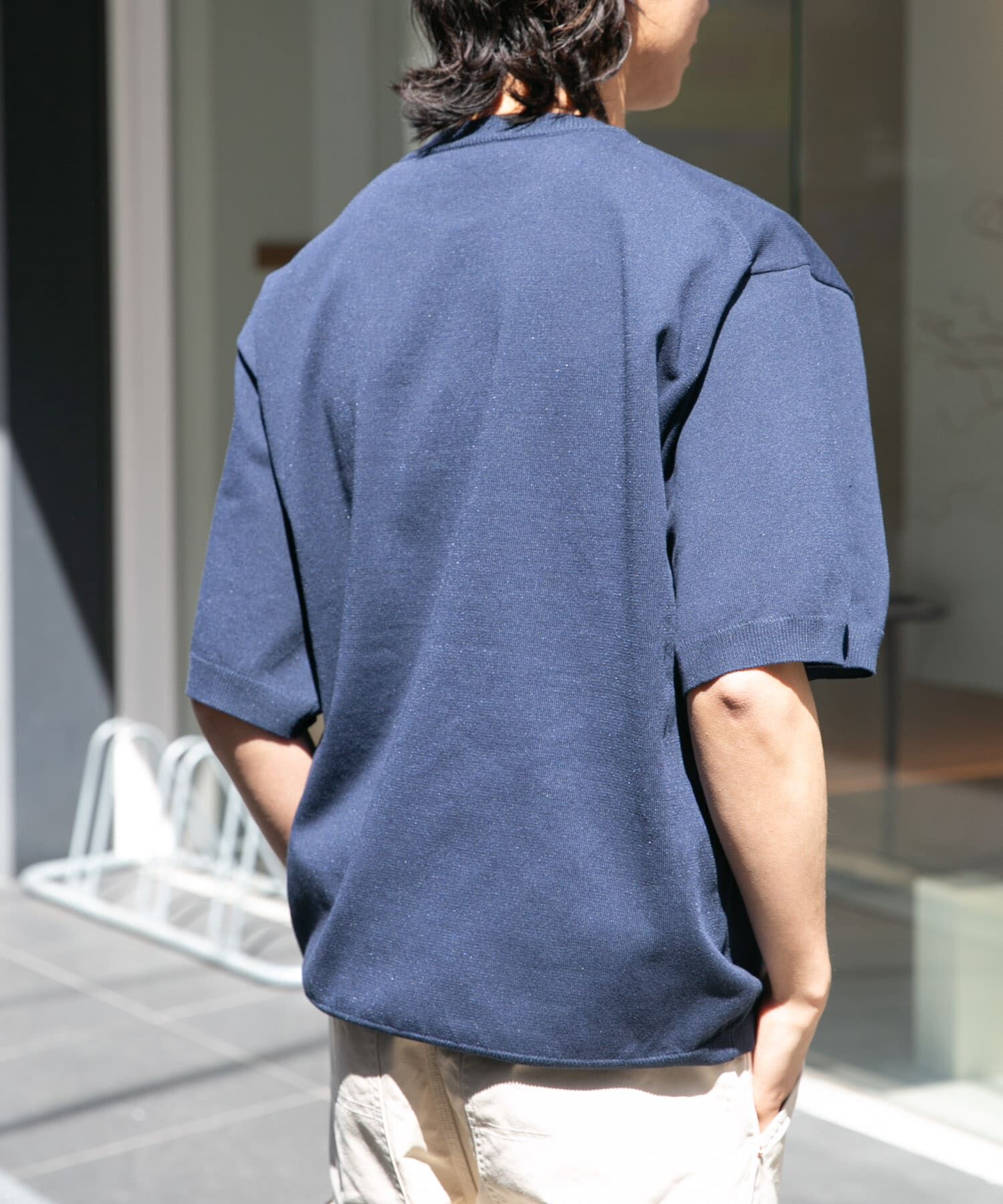URBAN RESEARCH DOORS「FORK&SPOON　クルーネックニットTシャツ」|ニット・セーター|