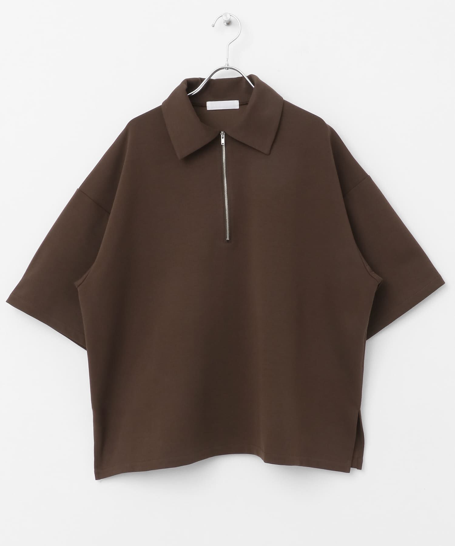 SENSE OF PLACE by URBAN RESEARCH「『ユニセックス』ダンボールポンチハーフジップショートスリーブTシャツ」|Tシャツ・カットソー|