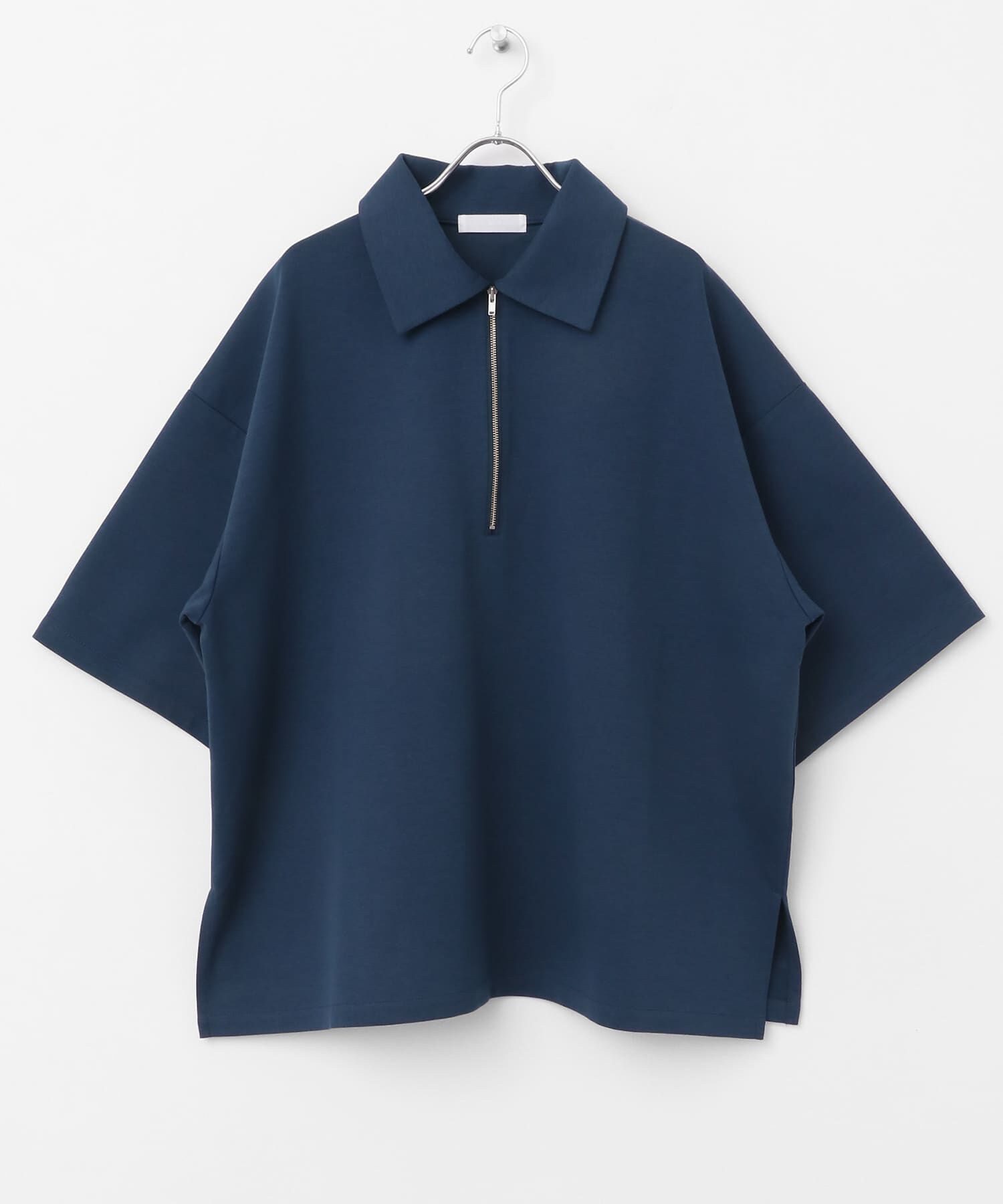 SENSE OF PLACE by URBAN RESEARCH「『ユニセックス』ダンボールポンチハーフジップショートスリーブTシャツ」|Tシャツ・カットソー|