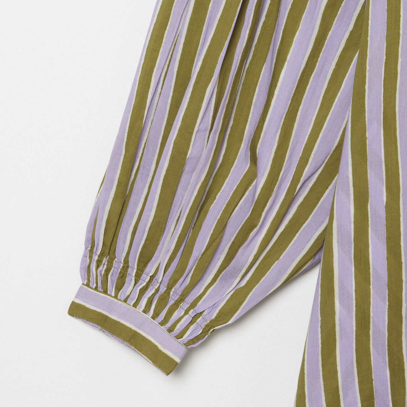  「SARA MALLIKA COTTON WAVE STRIPE KAFTAN」|ワンピース|