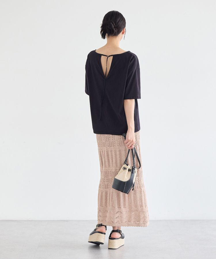 earth music&ecology「【接触冷感】バックデザインカットプルオーバー」|Tシャツ・カットソー|