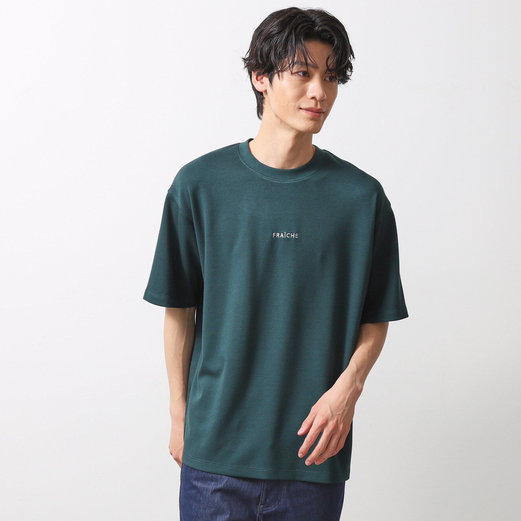 THE SHOP TK「ボタニカル柄 ビッグシルエット 半袖Ｔシャツ 洗濯機OK」|Tシャツ・カットソー|