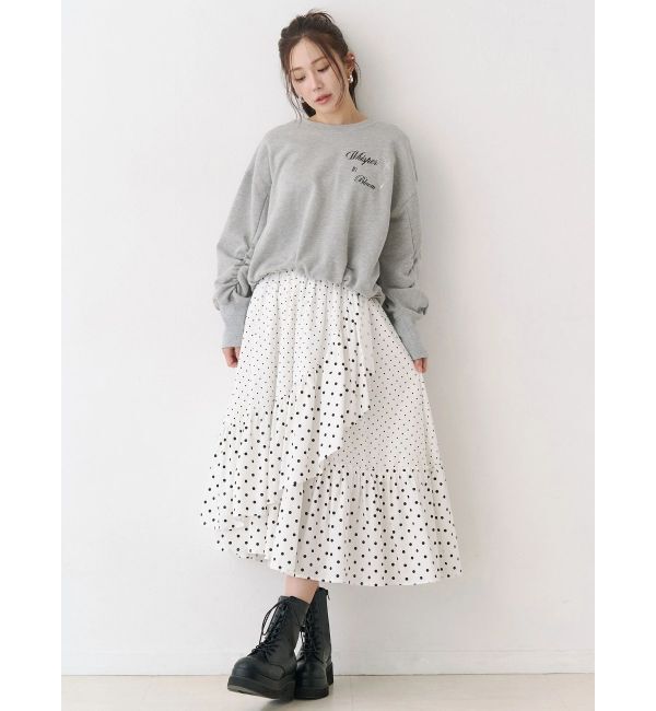 CALNAMUR「バックリボンスウェットトップス」|Tシャツ・カットソー|