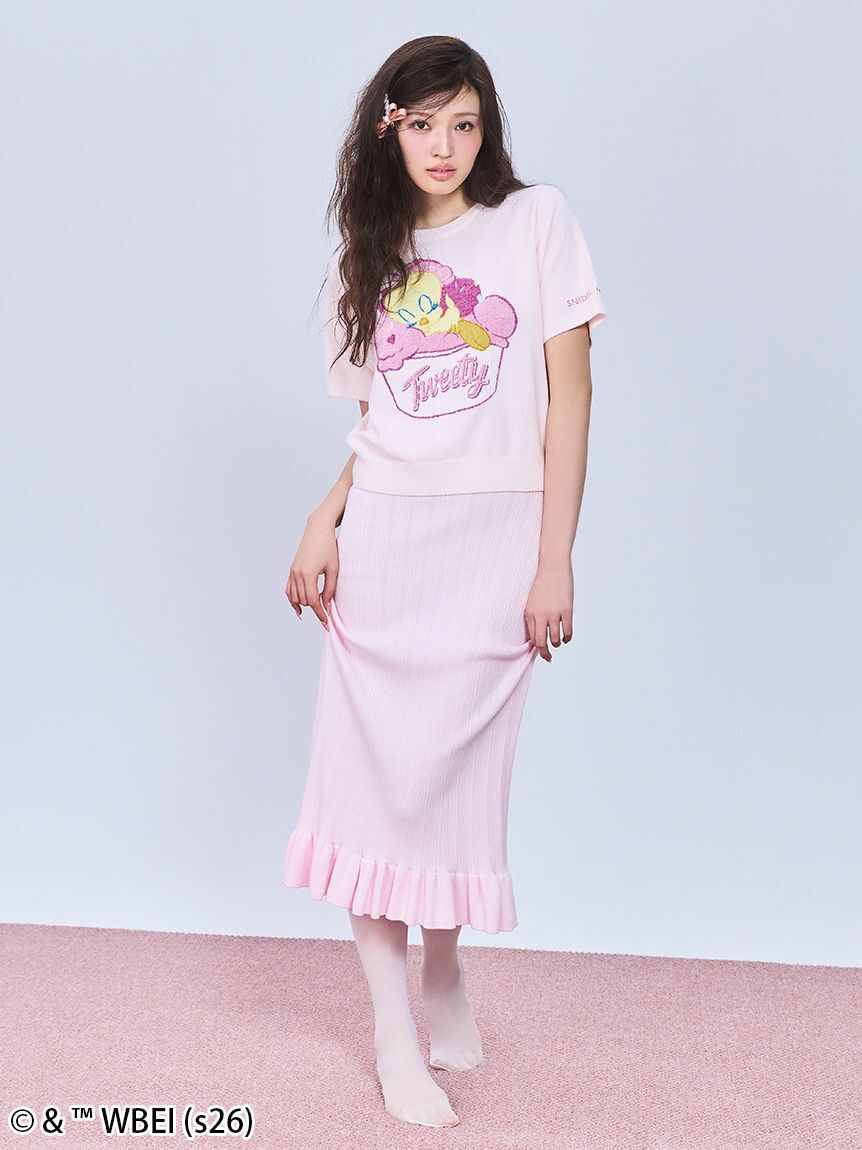 SNIDEL HOME「【Tweety】モチーフニットプルオーバー」|ルームウェア|