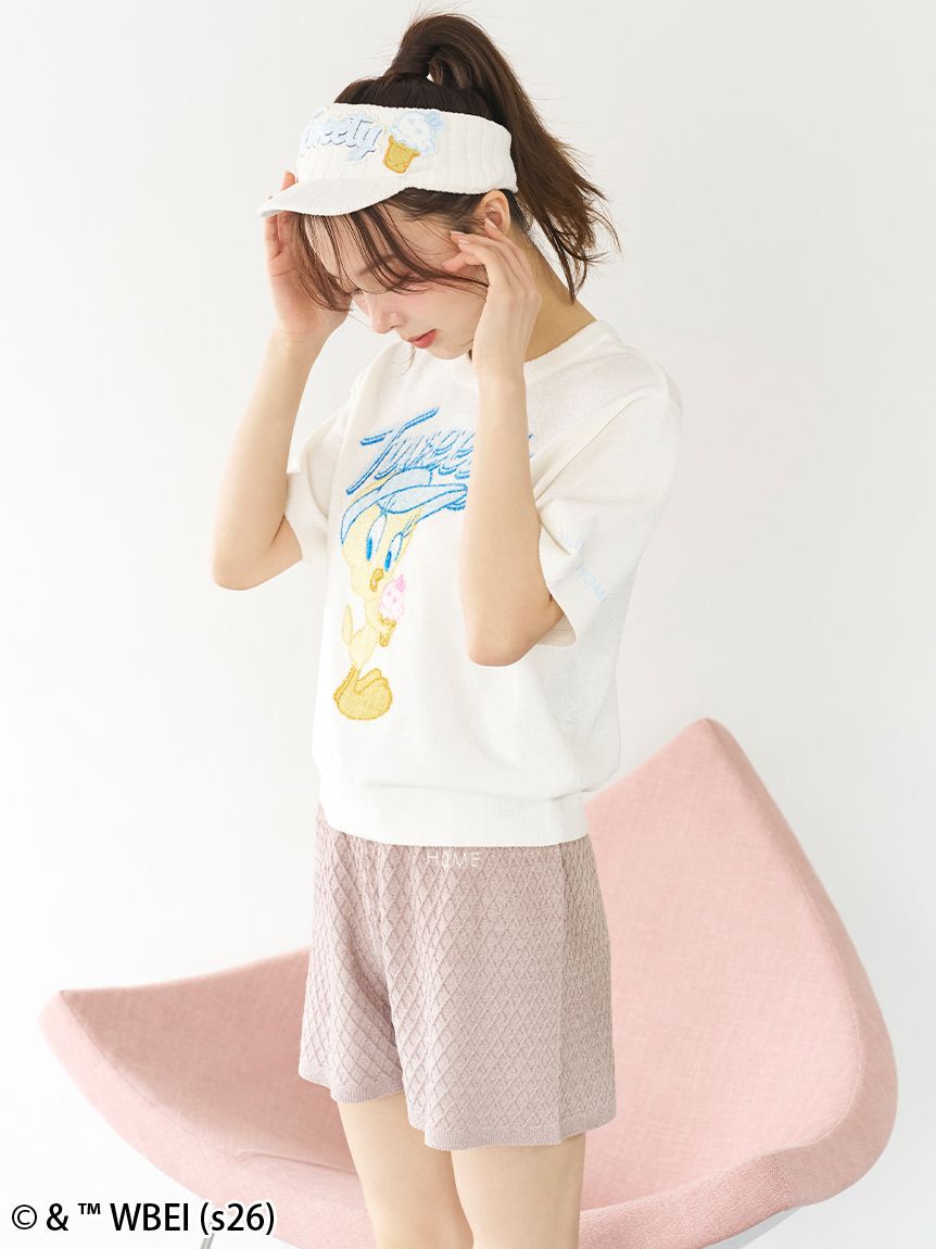 SNIDEL HOME「【Tweety】モチーフニットプルオーバー」|ルームウェア|
