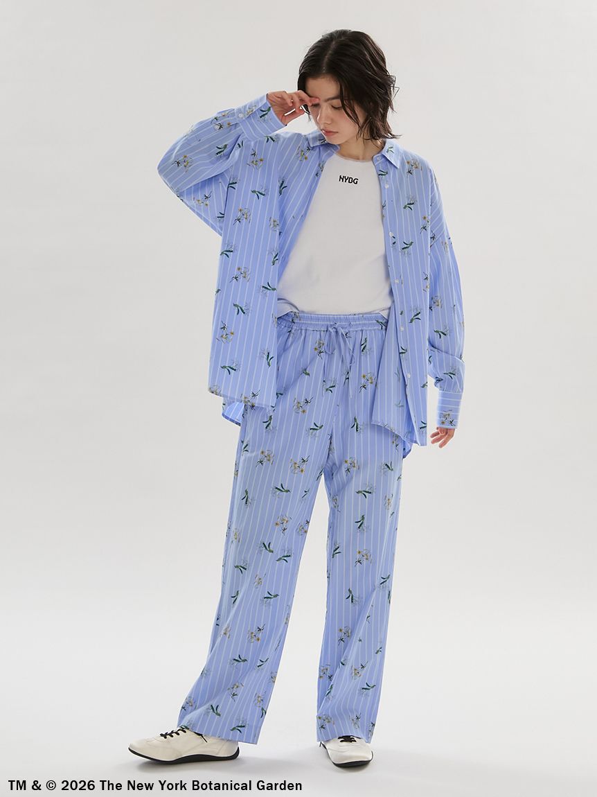 emmi atelier「【emmi&times;NYBG】ストライプリラックスシャツ【セットアップ対応】/ウォッシャブル」|シャツ・ブラウス|