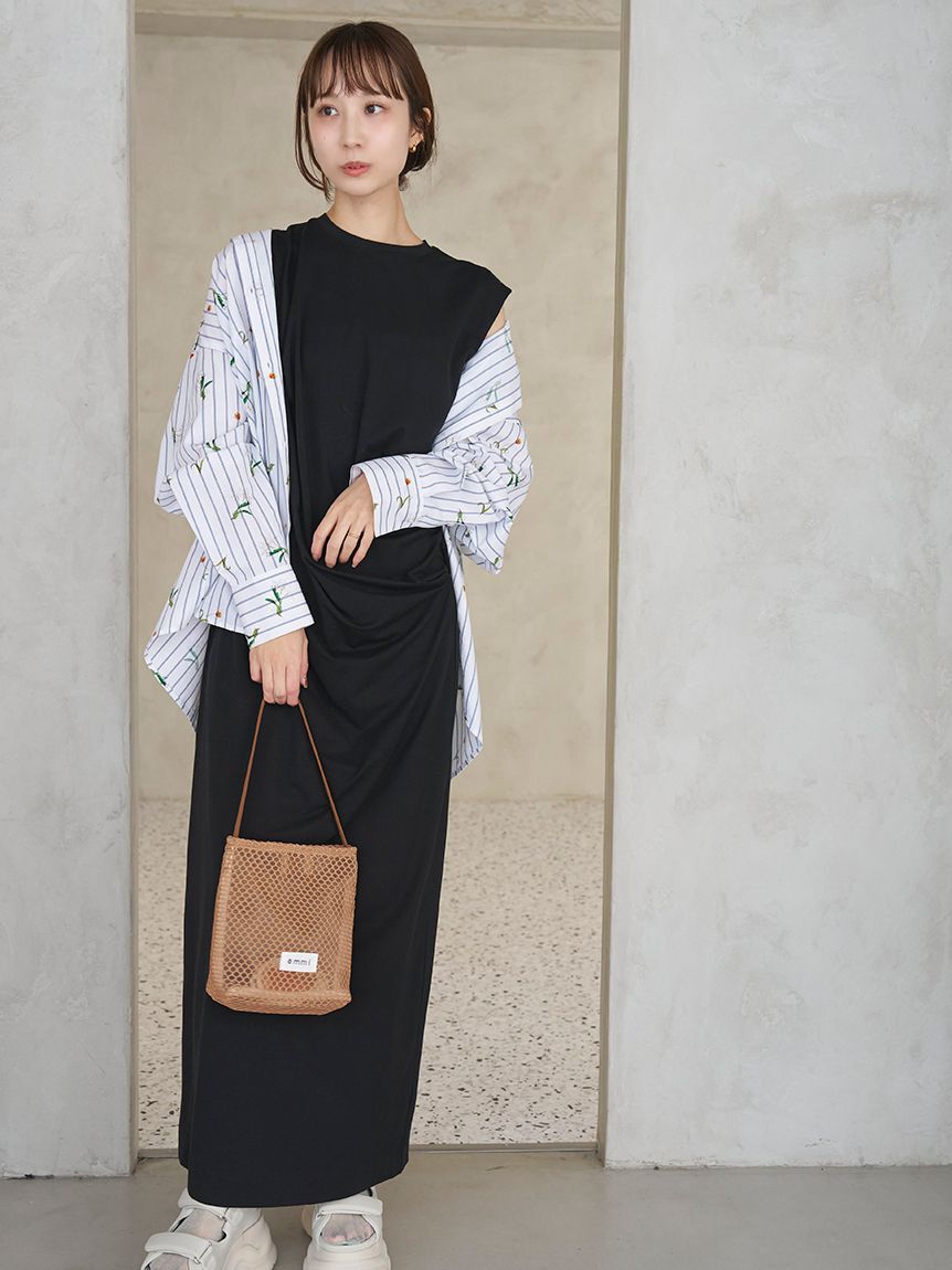 emmi atelier「【emmi&times;NYBG】ストライプリラックスシャツ【セットアップ対応】/ウォッシャブル」|シャツ・ブラウス|