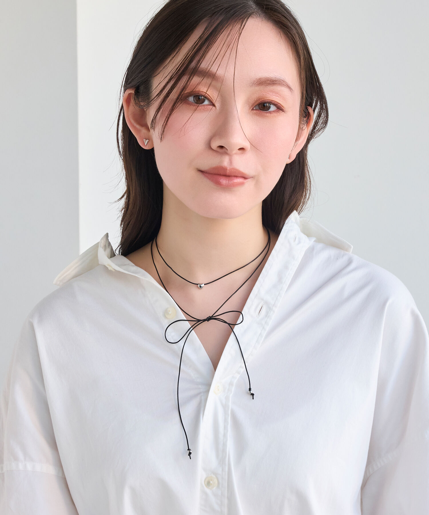 Phoebe「プランプハートコードチョーカーネックレス」|ネックレス|