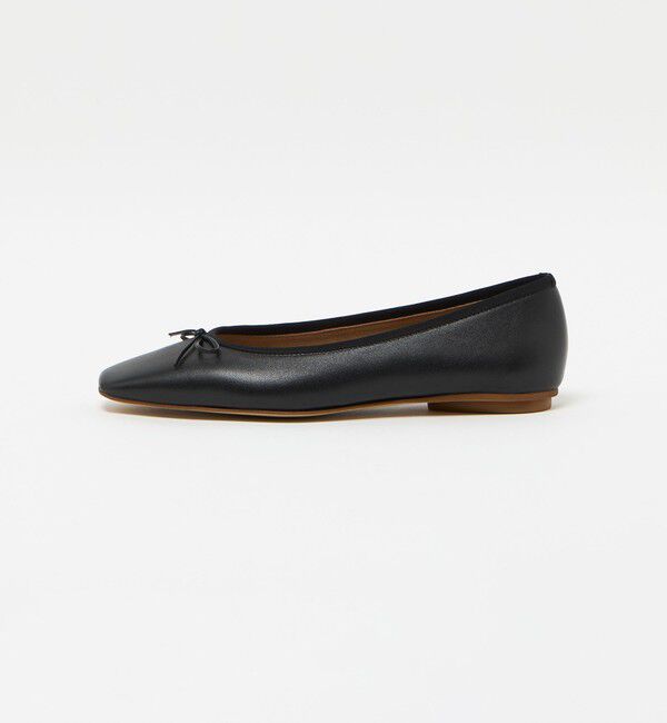 ODETTE E ODILE「スクエアバレエ フラット10&darr;&uarr;」|バレエシューズ|BLACK