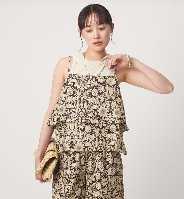 UNITED ARROWS green label relaxing「リバティプリント キャミソール」|シャツ・ブラウス|DK.BROWN