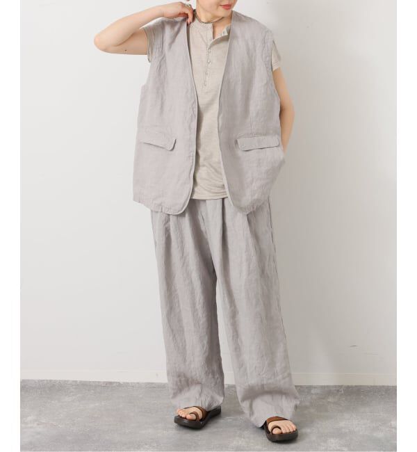 journal standard luxe「リネンヘリンボン ベスト」|ダウンベスト・ベスト|