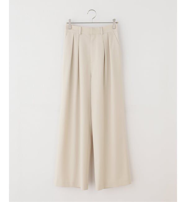 Spick and Span「《セットアップ可》ツイルストレッチタックパンツ」|スラックス|