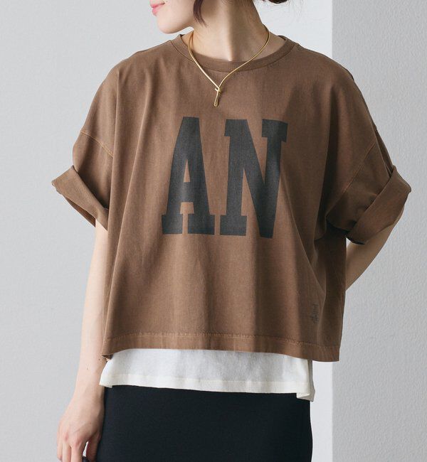  「【リバイバル/新色追加】スーピマコットンBIGロゴショートTシャツ」|Tシャツ・カットソー|モカ