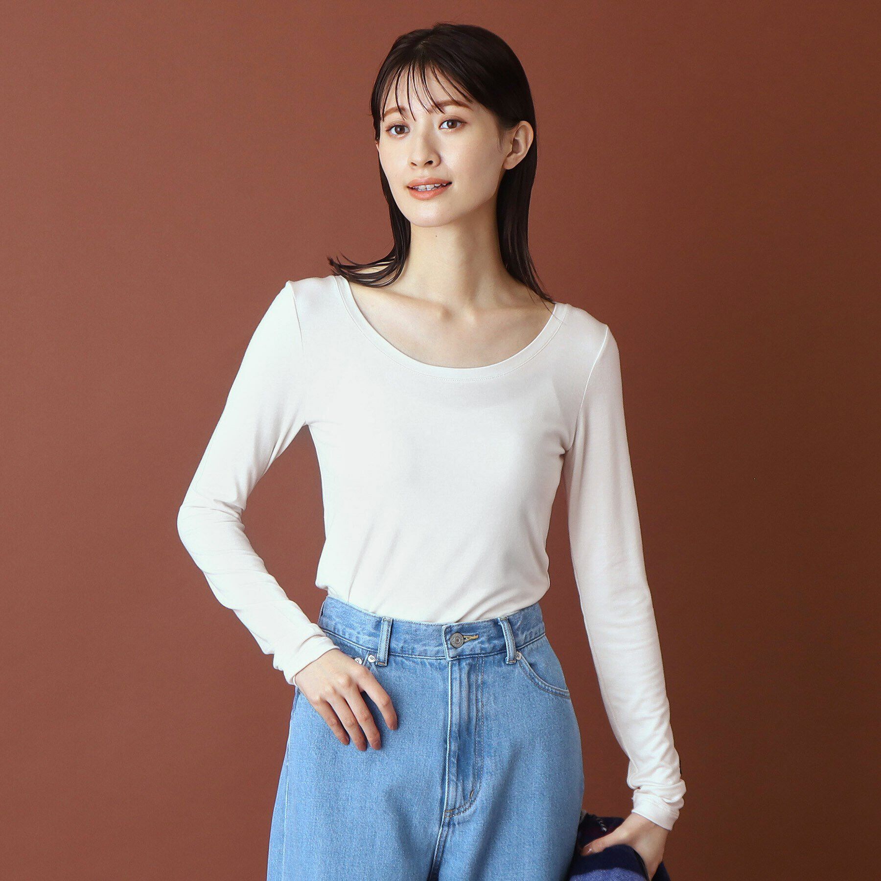 DRESSTERIOR「ウォームストレッチクルーネック」|Tシャツ・カットソー|