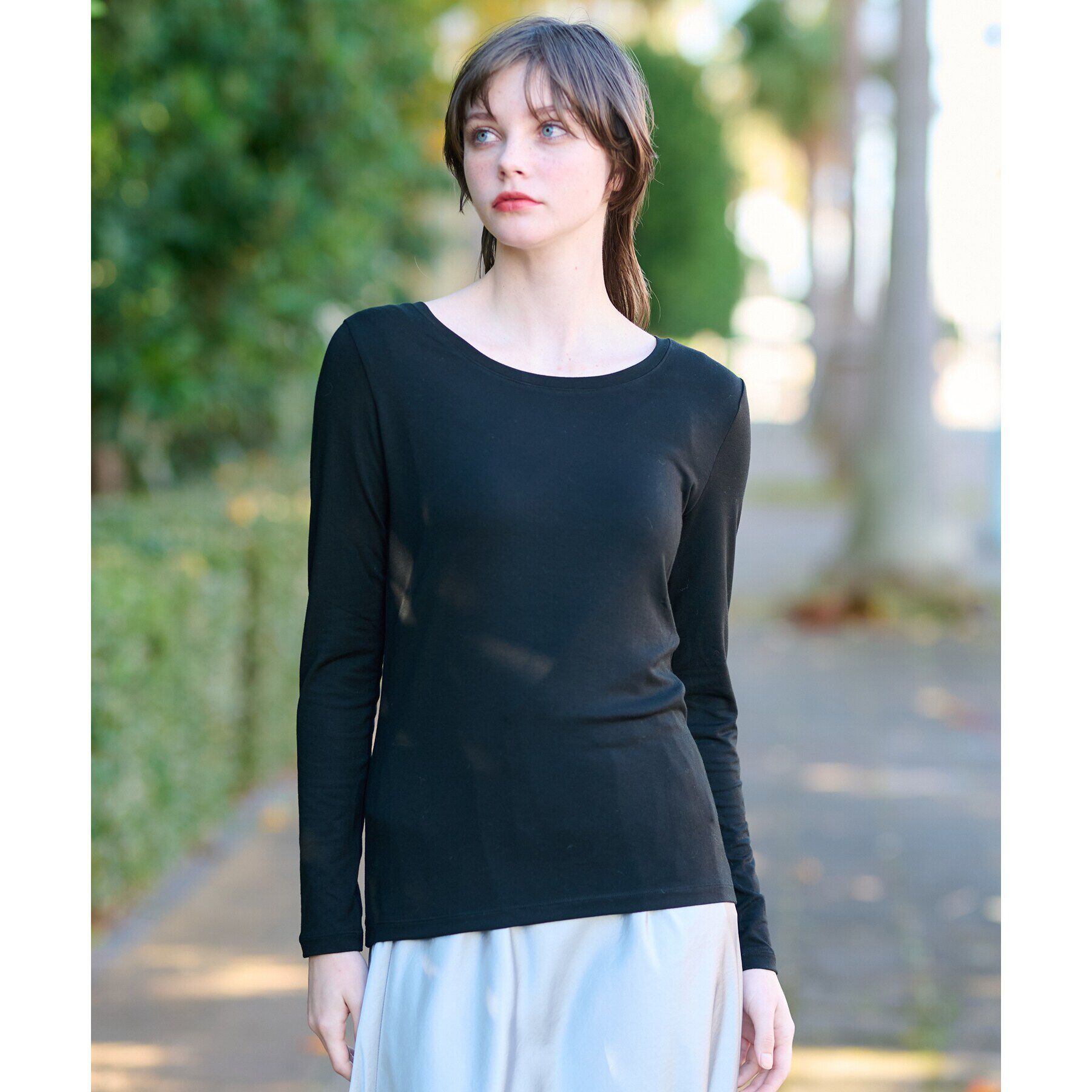 DRESSTERIOR「ウォームストレッチクルーネック」|Tシャツ・カットソー|