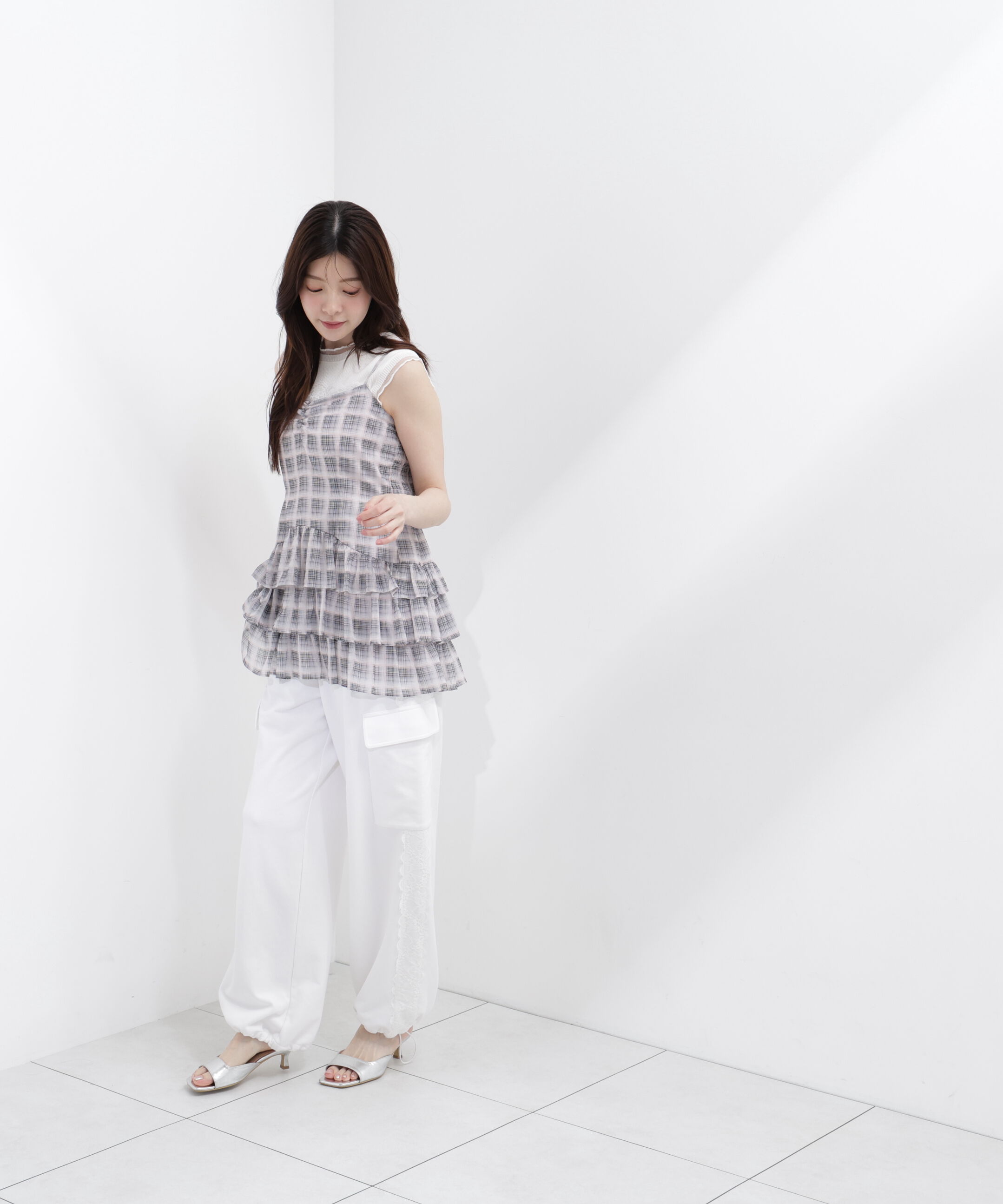 PROPORTION BODY DRESSING「＜青島心さんコラボ＞チェックチュニック」|シャツ・ブラウス|