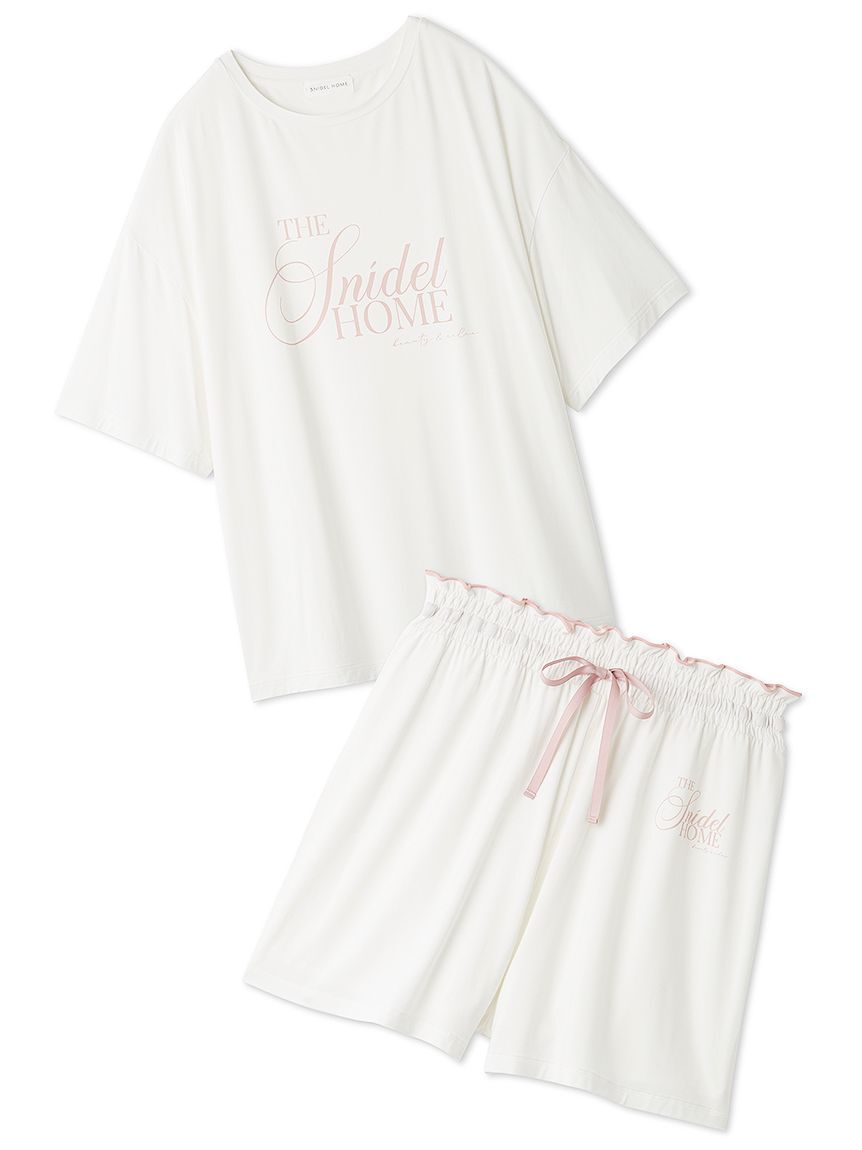 SNIDEL HOME「【接触冷感】ロゴTシャツセットアップ」|ルームウェア|