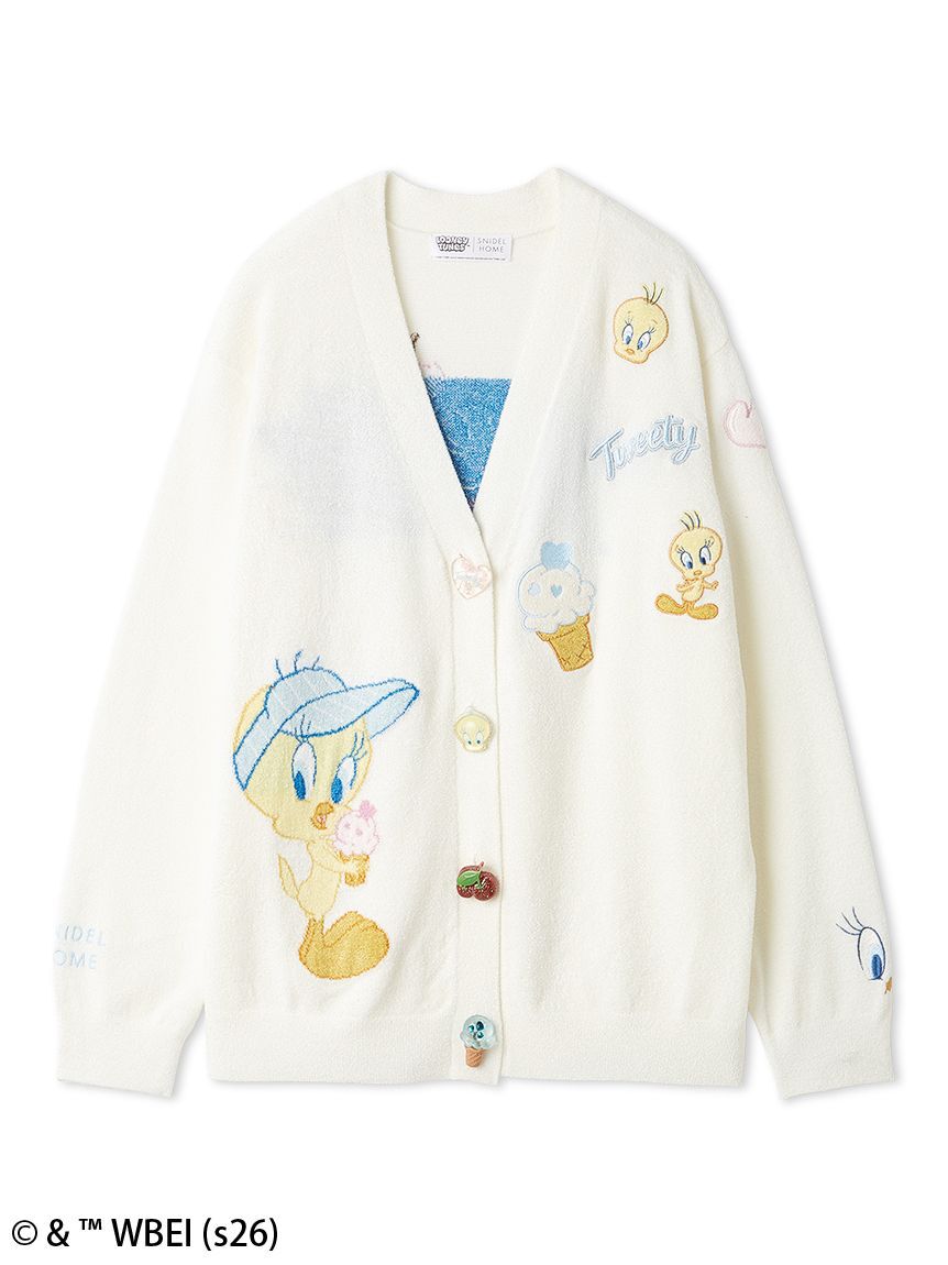 SNIDEL HOME「【Tweety】モチーフニットカーディガン」|ルームウェア|IVR