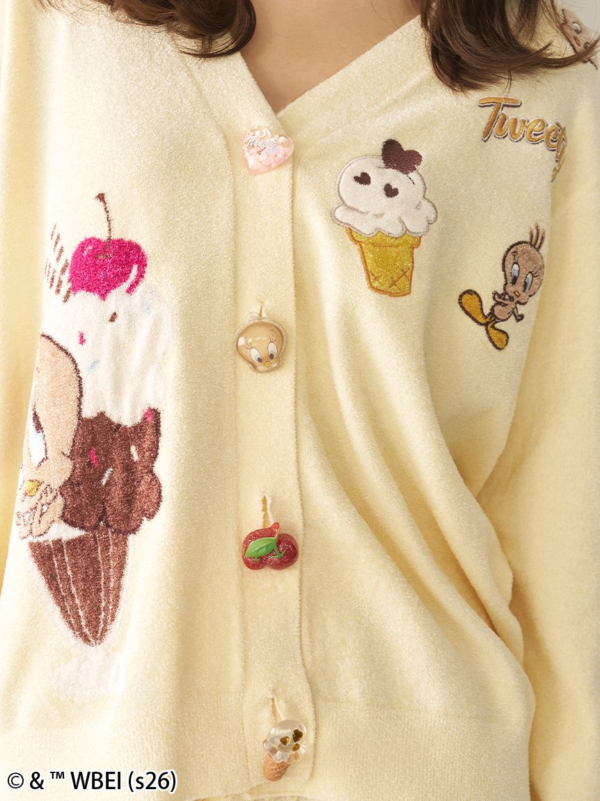 SNIDEL HOME「【Tweety】モチーフニットカーディガン」|ルームウェア|