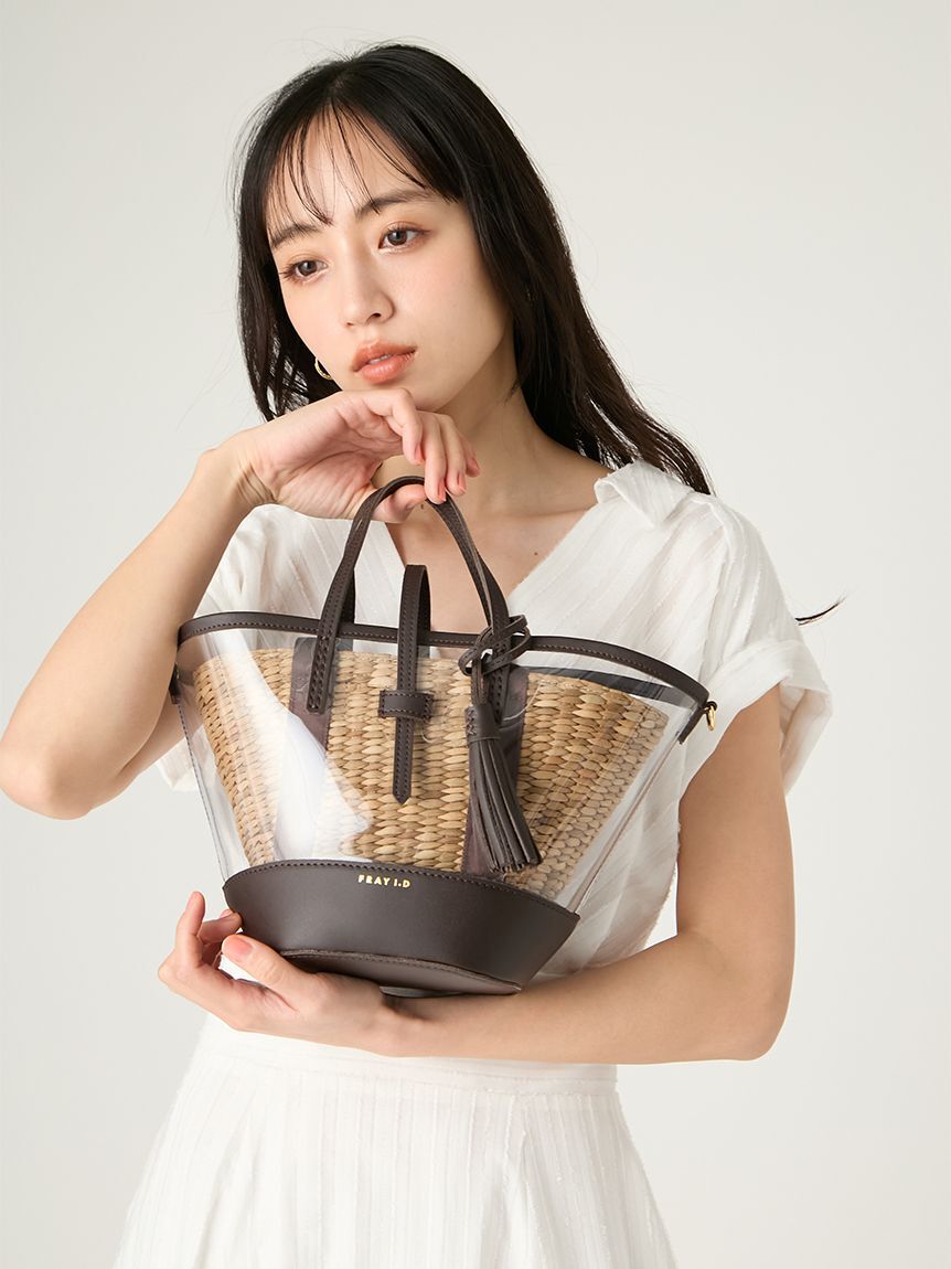 FRAY I.D「【BAGMATI】ビニールカゴバッグ」|かごバッグ|