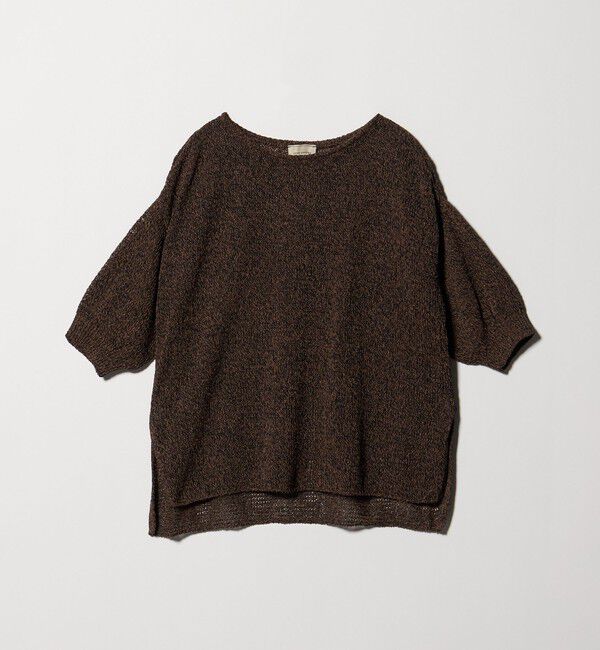 UNITED ARROWS「ペーパー プルオーバー ニット」|ニット・セーター|DK.BROWN