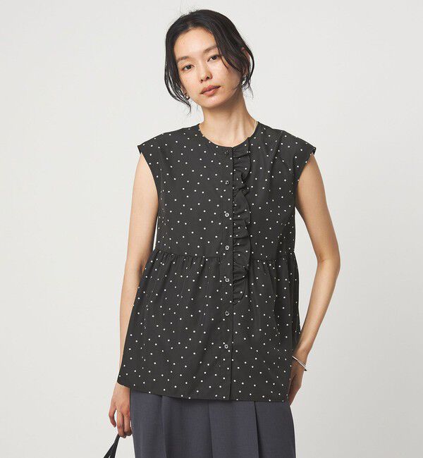 UNITED ARROWS green label relaxing「フロント フリル ノースリーブ ブラウス」|シャツ・ブラウス|その他1